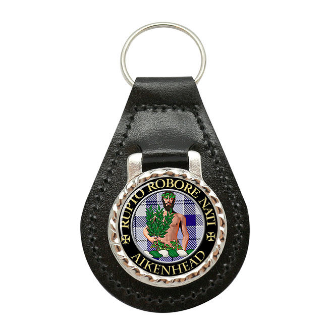Aikenhead Scottish Clan Crest Leather Key Fob
