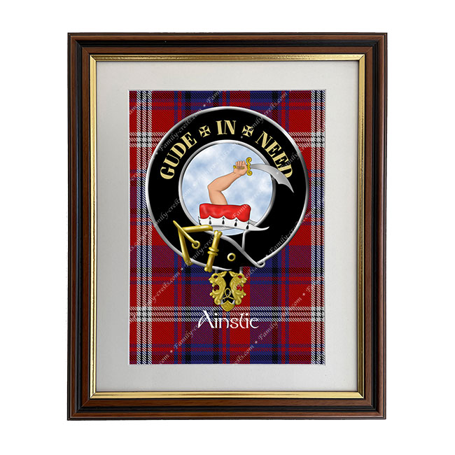 Ainslie Scottish Clan Crest Framed Print