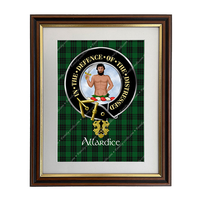 Allardice Scottish Clan Crest Framed Print