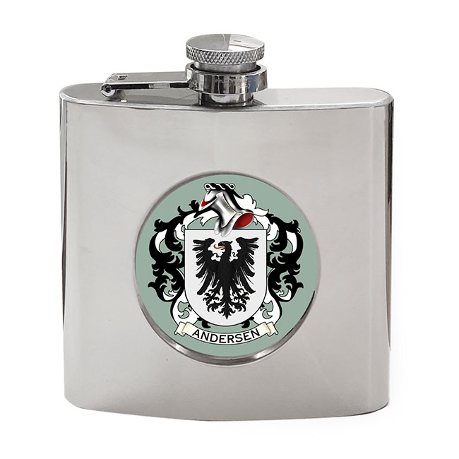 Andersen (Denmark) Coat of Arms Hip Flask