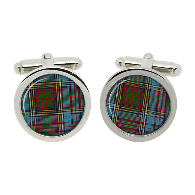 Anderson Scottish Tartan Cufflinks in Box