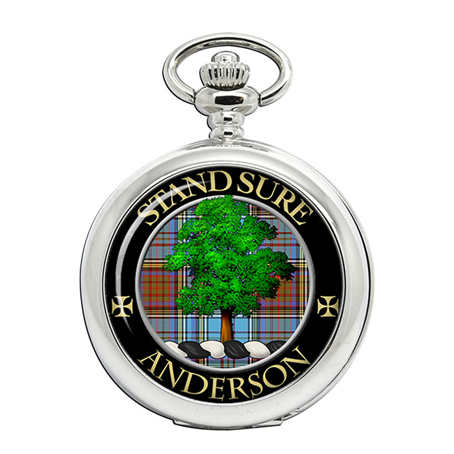 Anderson Scottish Clan Crest Pocket Watch