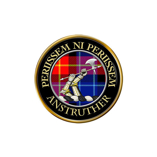 Anstruther Scottish Clan Crest Pin Badge