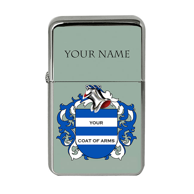 Any Surname Coat of Arms Flip Top Lighter