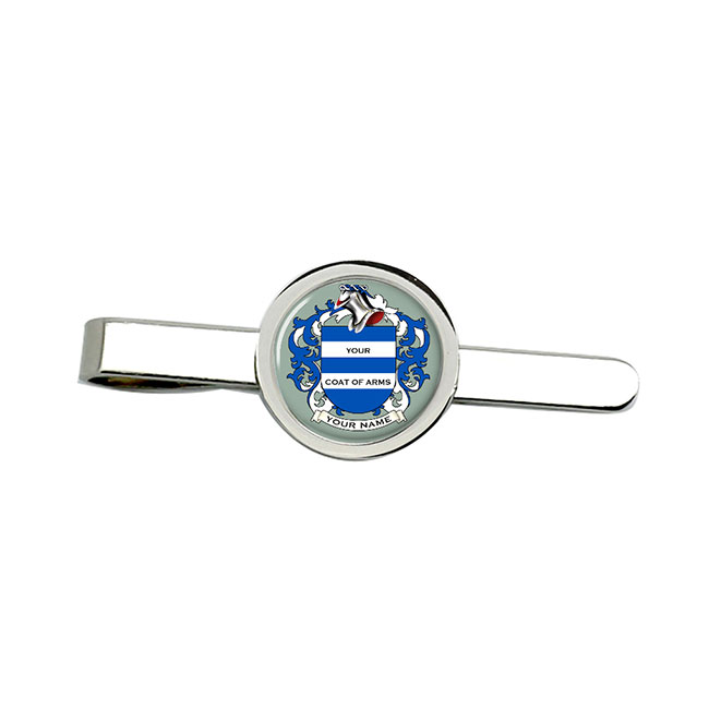 Any Surname Coat of Arms Tie Clip