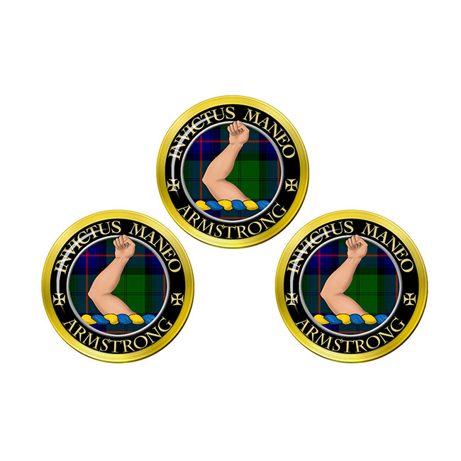 Armstrong Bare Scottish Clan Crest Golf Ball Markers