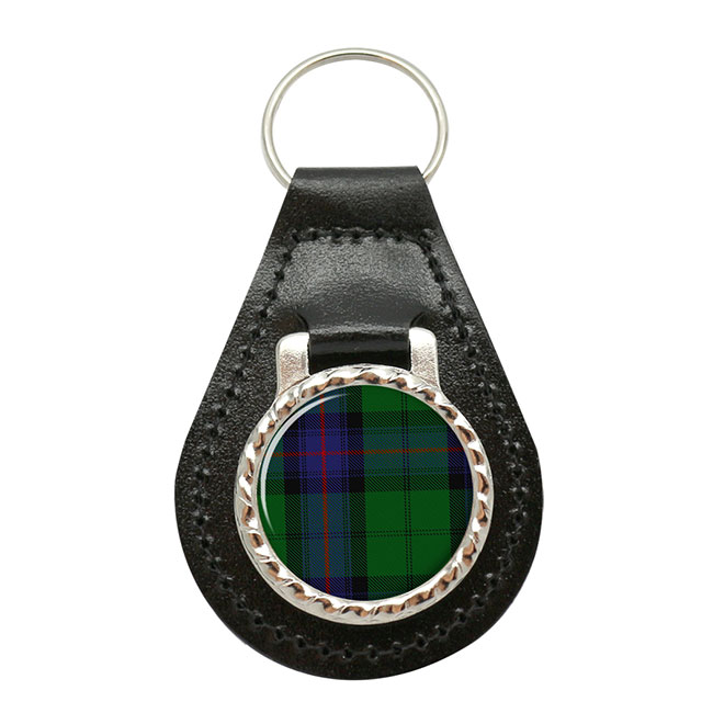 Armstrong Scottish Tartan Leather Key Fob