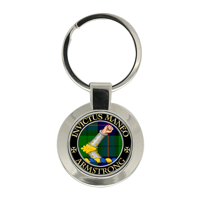 Armstrong Vambraced Scottish Clan Crest Key Ring
