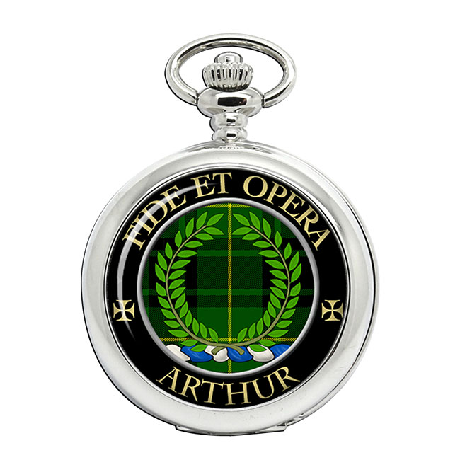 Arthur Ancient Scottish Clan Crest Pocket Watch