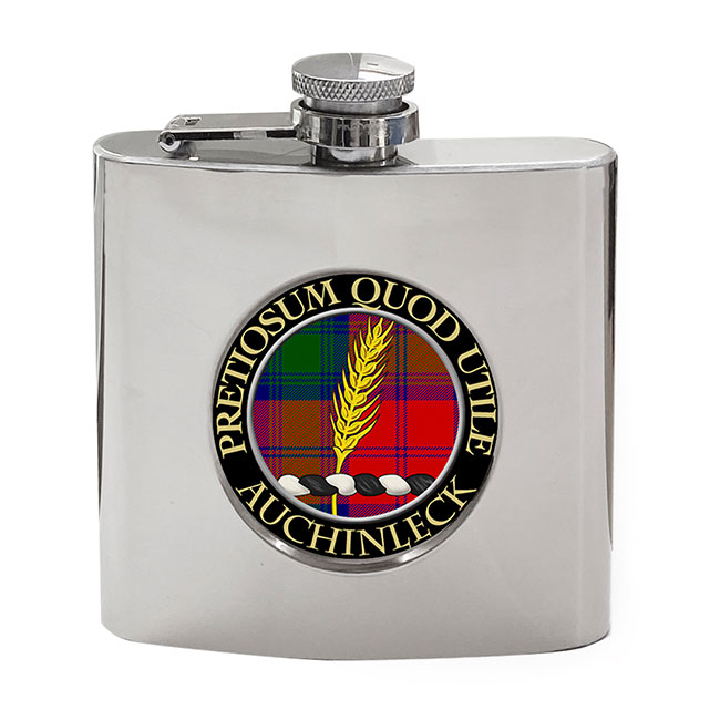 Auchinleck Scottish Clan Crest Hip Flask