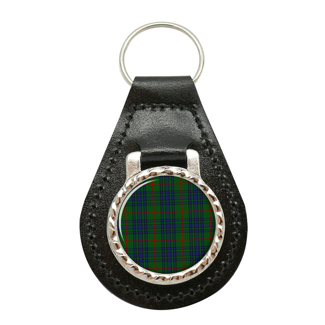 Ayton Scottish Tartan Leather Key Fob
