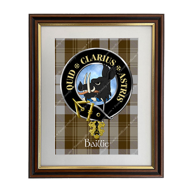 Baillie Scottish Clan Crest Framed Print