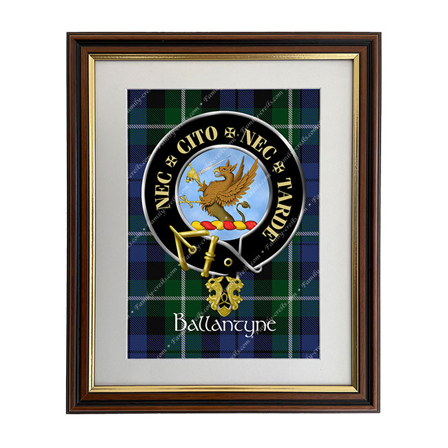 Ballantyne Scottish Clan Crest Framed Print