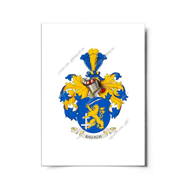Balogh (Hungary) Coat of Arms Print