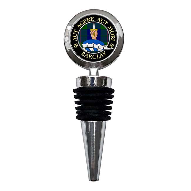 Barclay Scottish Clan Crest Bottle Stopper