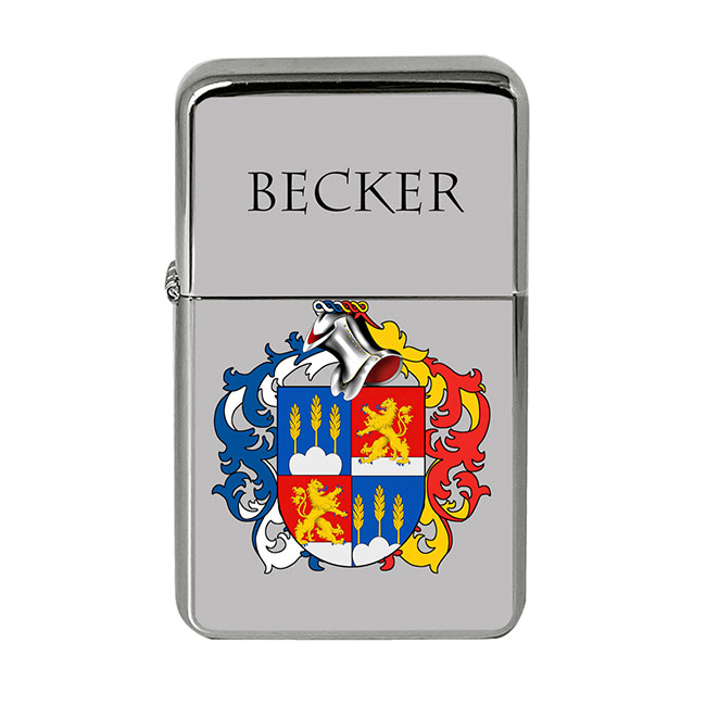Becker (Germany) Coat of Arms Flip Top Lighter