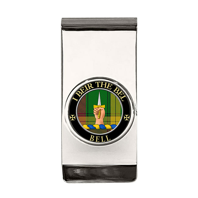 Bell of Kirkconnel Scottish Clan Crest Money Clip