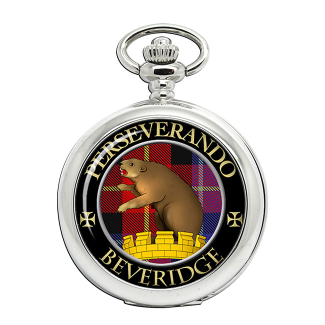Beveridge Scottish Clan Crest Pocket Watch Family Crests