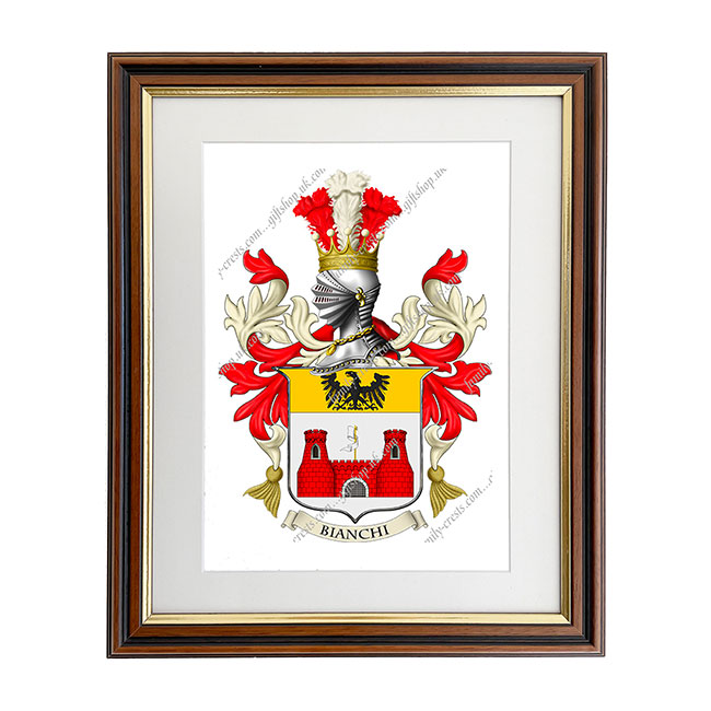 Bianchi (Italy) Coat of Arms Framed Print