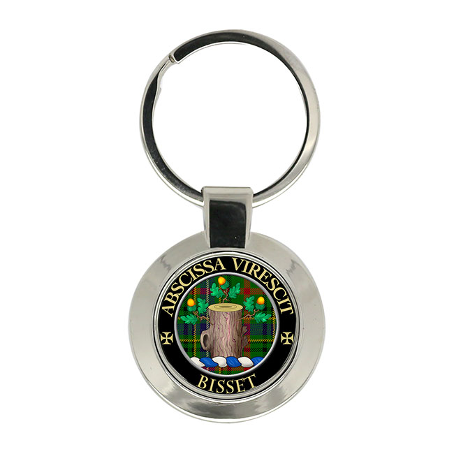 Bisset Scottish Clan Crest Key Ring