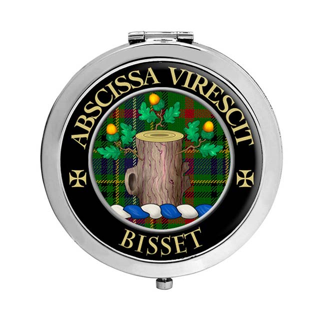 Bisset Scottish Clan Crest Compact Mirror