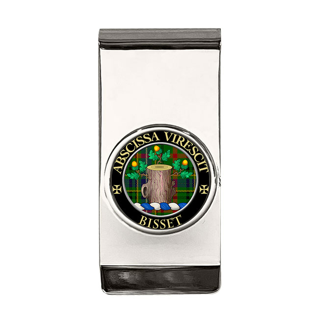 Bisset Scottish Clan Crest Money Clip