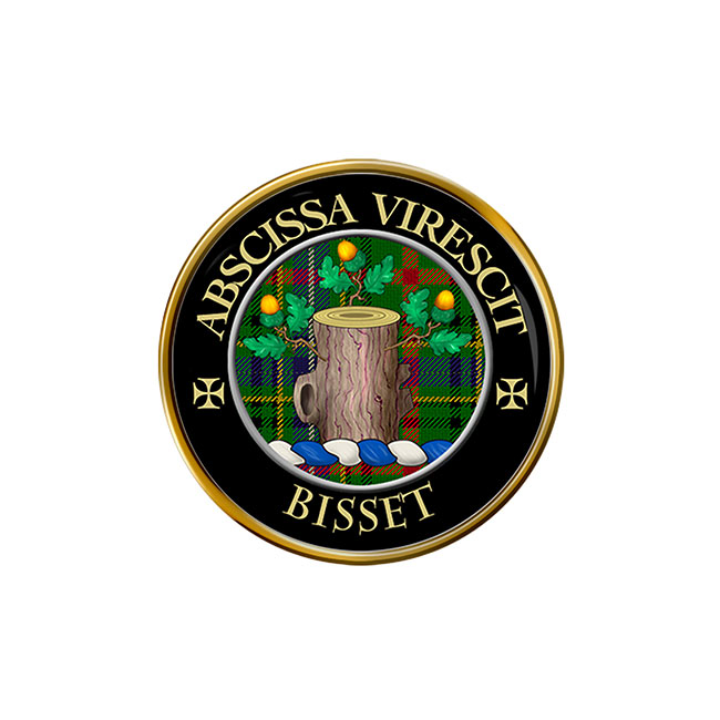 Bisset Scottish Clan Crest Pin Badge