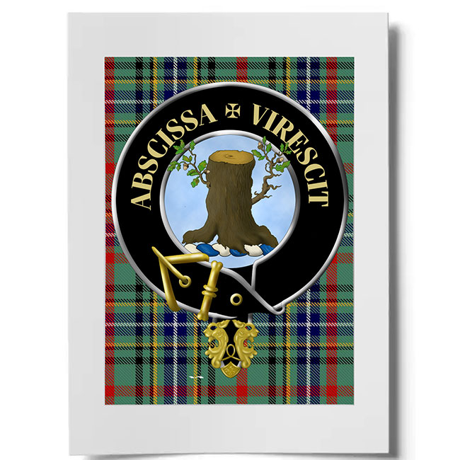 Bisset Scottish Clan Crest Ready to Frame Print