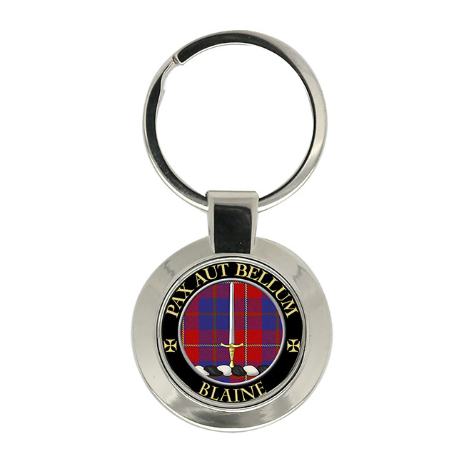 Blaine Scottish Clan Crest Key Ring