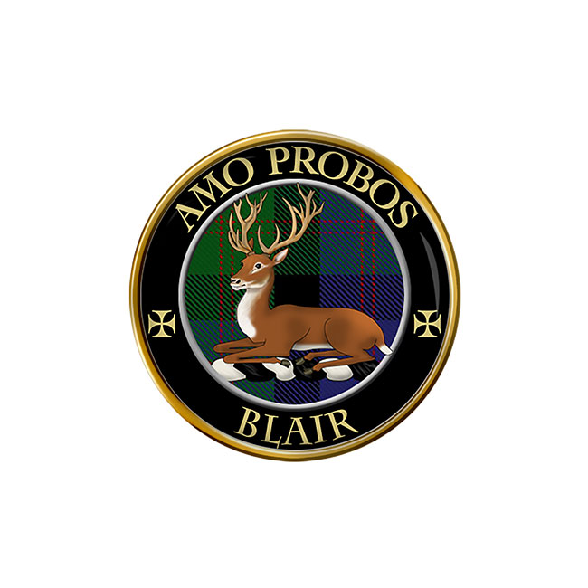 Blair Scottish Clan Crest Pin Badge
