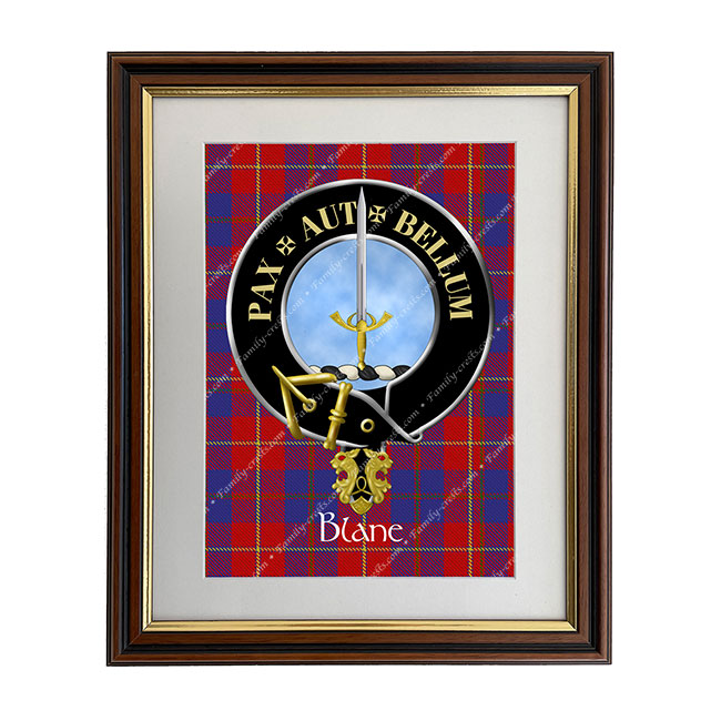 Blane Scottish Clan Crest Framed Print