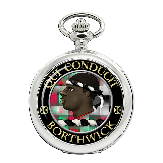 Borthwick Scottish Clan Crest Pocket Watch
