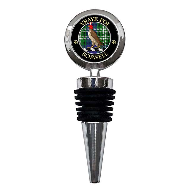 Boswell Scottish Clan Crest Bottle Stopper