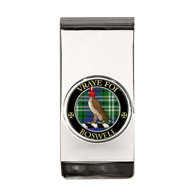 Boswell Scottish Clan Crest Money Clip