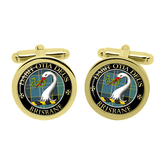 Brisbane Scottish Clan Crest Cufflinks Family Crests