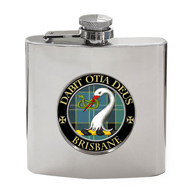 Brisbane Scottish Clan Crest Hip Flask Family Crests