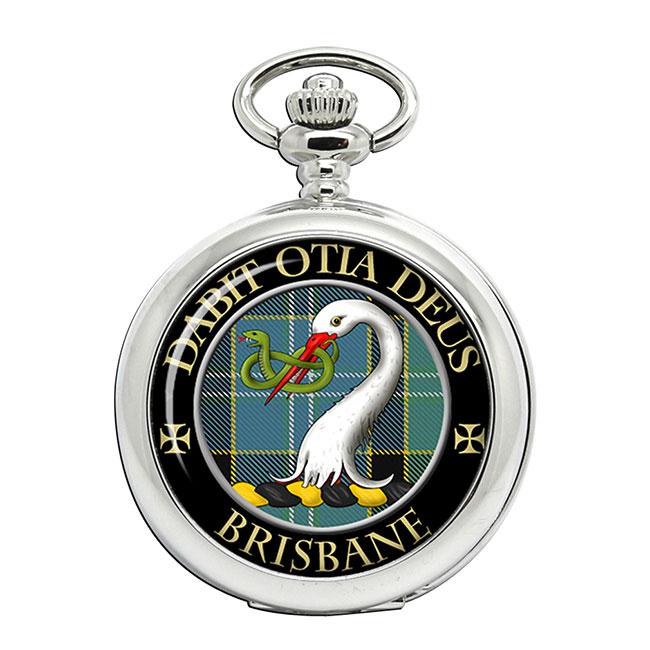 Brisbane Scottish Clan Crest Pocket Watch Family Crests
