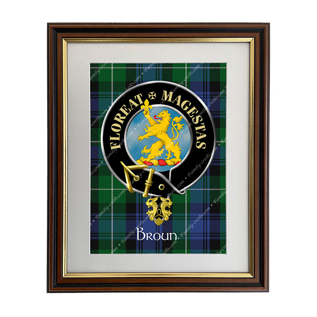 Broun Scottish Clan Crest Framed Print