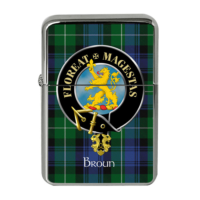Broun Scottish Clan Crest Flip Top Lighter
