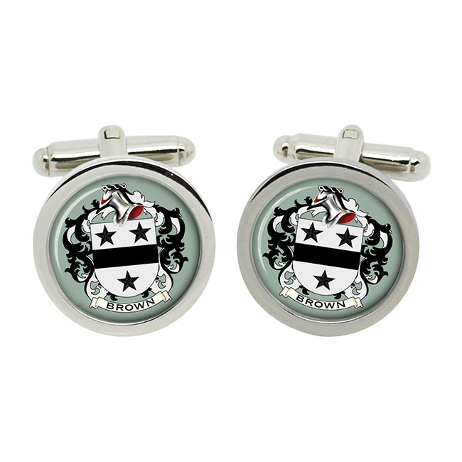 Brown (England) Coat of Arms Cufflinks
