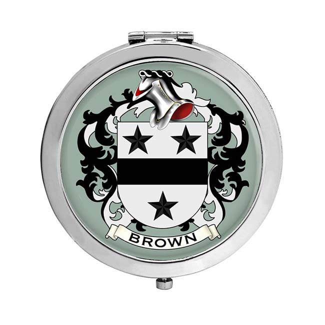 Brown (England) Coat of Arms Compact Mirror