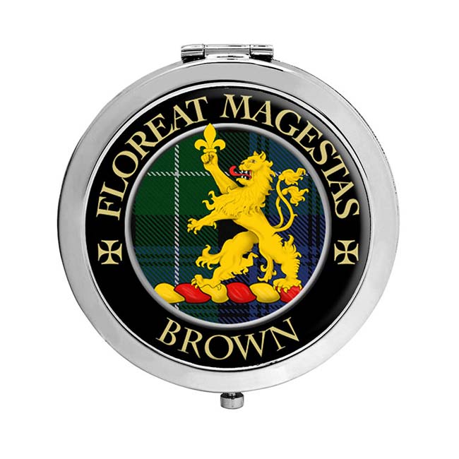 Brown Scottish Clan Crest Compact Mirror