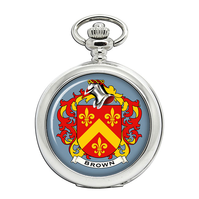 Brown (Scotland) Coat of Arms Pocket Watch