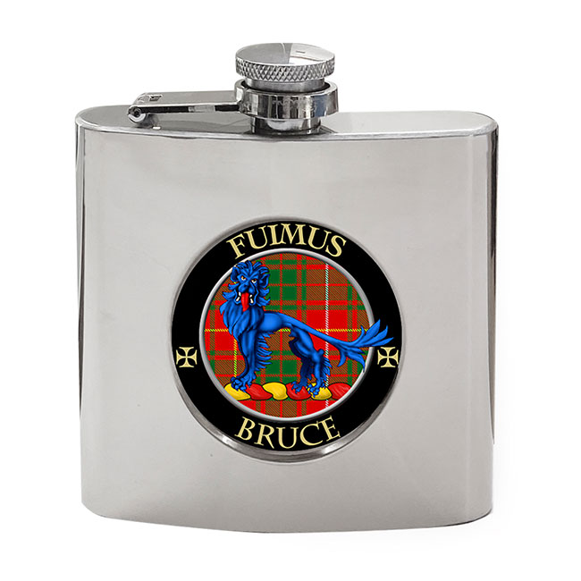 Bruce Scottish Clan Crest Hip Flask