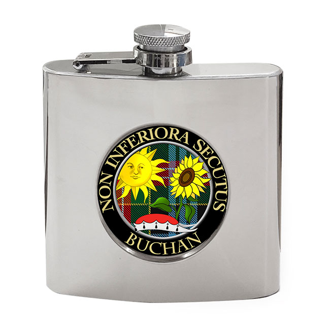 Buchan Scottish Clan Crest Hip Flask