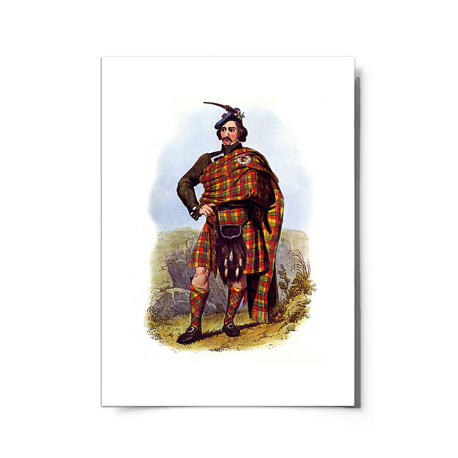 Buchanan Scottish Clansman Ready to Frame Print