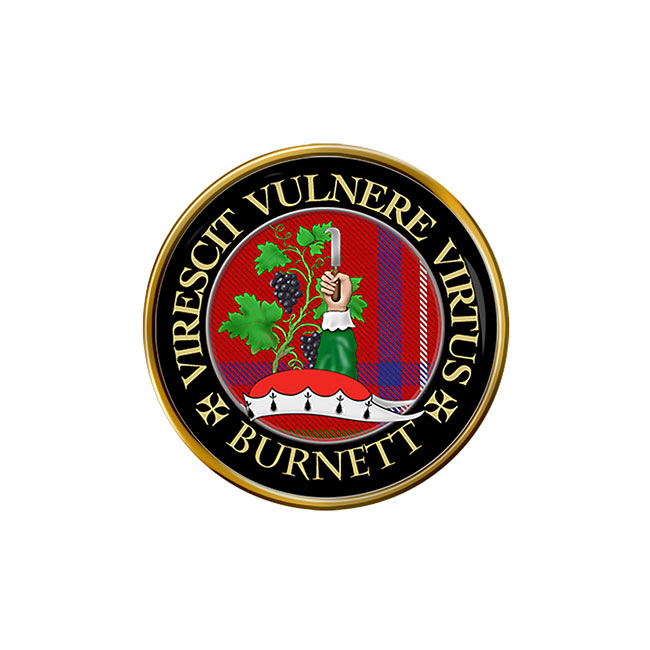 Burnett Scottish Clan Crest Pin Badge