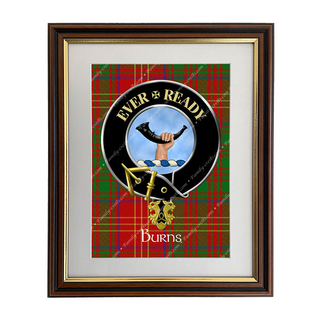 Burns Scottish Clan Crest Framed Print