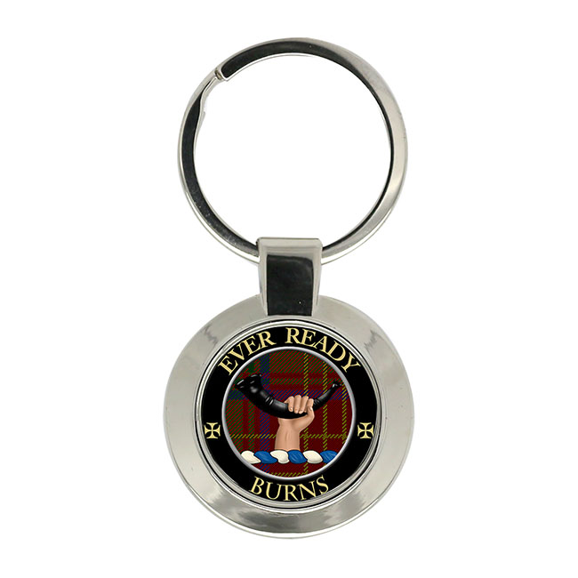 Burns Scottish Clan Crest Key Ring