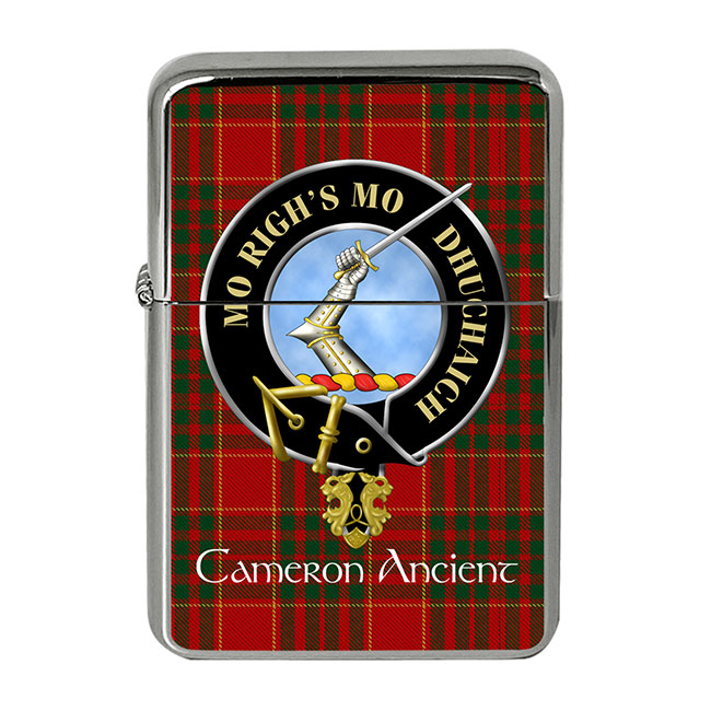 Cameron Ancient Scottish Clan Crest Flip Top Lighter
